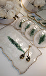 Emerald Lace Agate Tray Set (Sm)