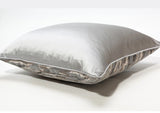 Luxe Gray Throw Pillow Cover