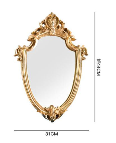 Golden Embossed Decorative Mirror
