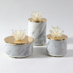 Marble Texture Ceramic Storage Jars