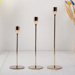 Set of 3 beautiful minimalistic Metal Candle Holders