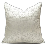 Classical Grey-White Embroidered Pillow Cover