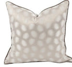 Luxury beige brown double-sided pillow cover